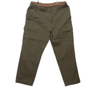 Duluth Tactical Fire Hose Pant Rip Stop 100% Cotton Canvas Mid Rise 42X34 Green